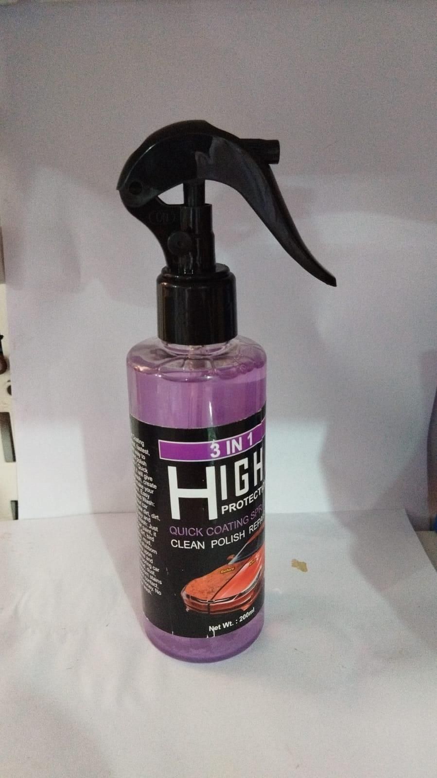3 in 1 High Protection Coating Spray (Pack of 2)  (Cars & Bikes)